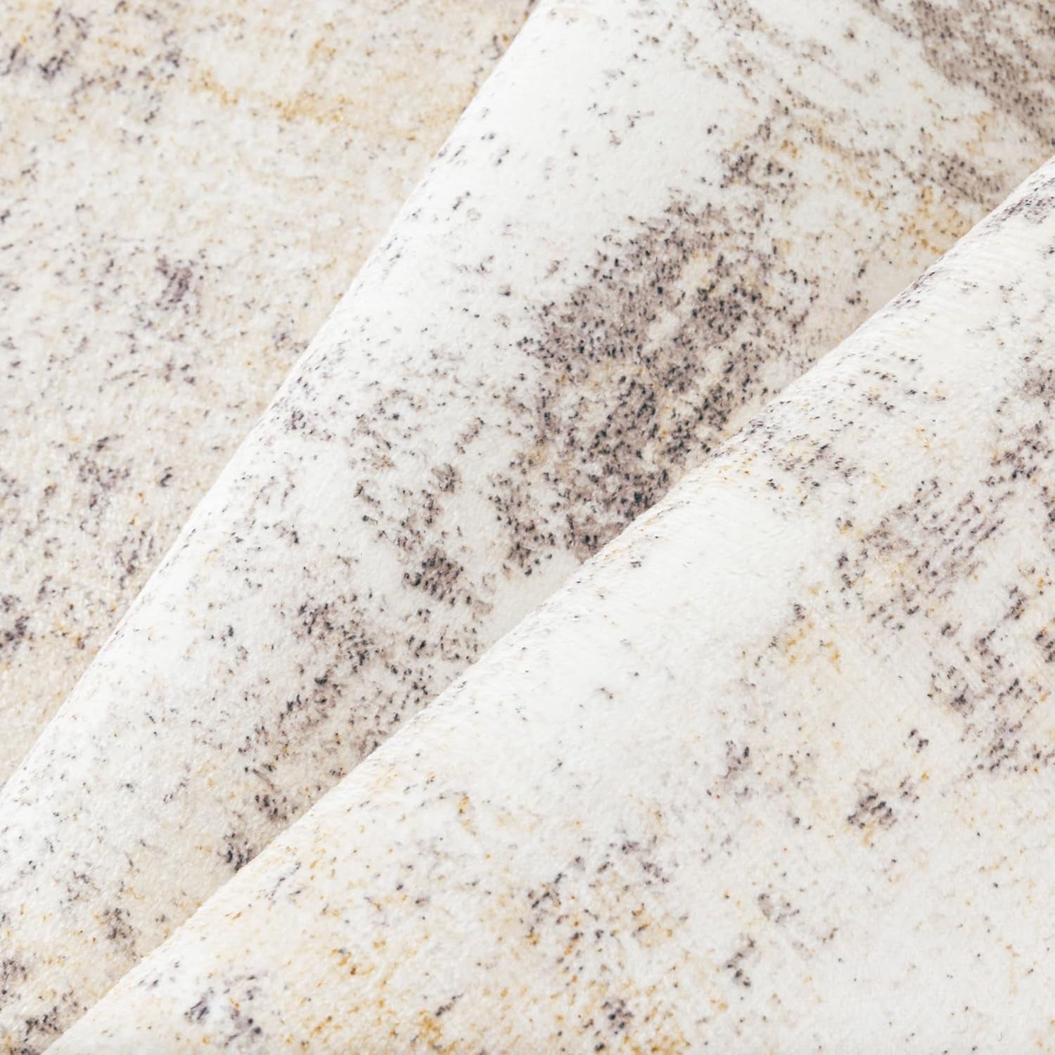 8X10 Washable Area Rug Beige Grey Abstract Living Room Bedroom Carpet Neutral Modern Non Slip Soft Low Pile Indoor Large Throw Rug for Dining Room Office